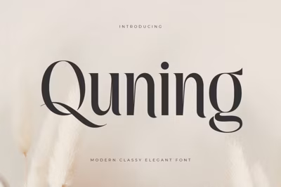 Quning - Modern Classy Elegant Font Free Download