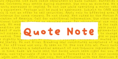 Quote Note Font