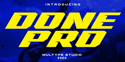 Racing Done Pro Font