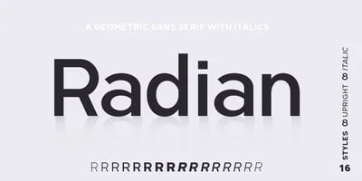 Radian Font