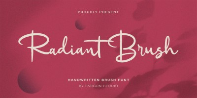 Radiant Brush Font