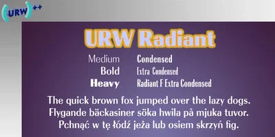 Radiant Font