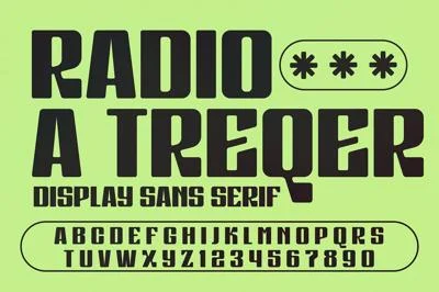 Radio A Treqer Display Font