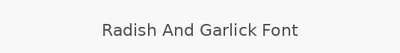 Radish And Garlick Font