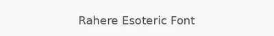 Rahere Esoteric Font