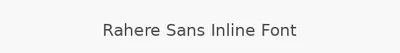 Rahere Sans Inline Font