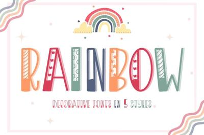 Rainbow Font | Display Font Free Download