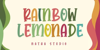 Rainbow Lemonade Font