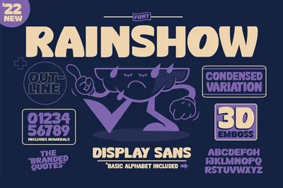 Rainshow Display Sans +Illustrations