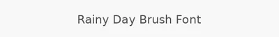 Rainy Day Brush Font
