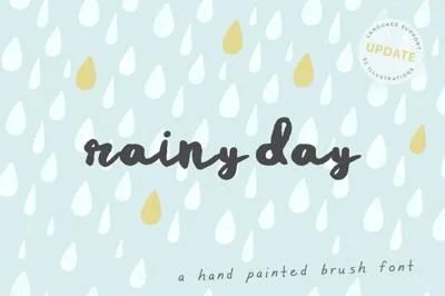 Rainy Day Brush Script Font