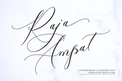 Raja Ampat – Modern Wedding Fonts