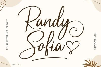Randy Sofia - Lovely Script Font