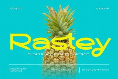 Rastey | Clean Modern Playful Sans Font
