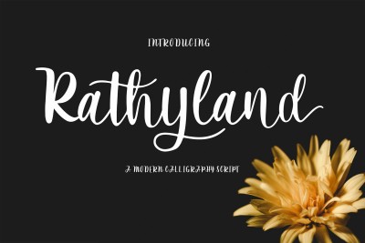 Rathyland Script Wedding Font