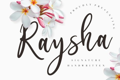 Raysha Signature Wedding Font