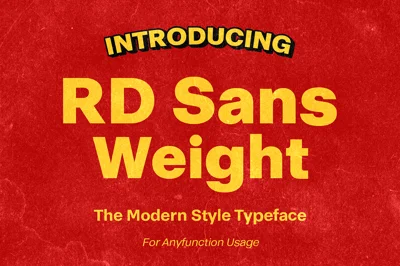 RDS Weight - Modern Type Font