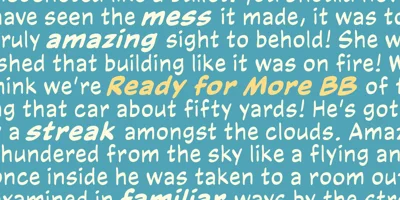 Ready for More BB Font