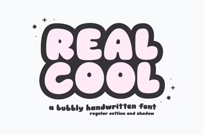 Real Cool | Bubbly Retro Font Free Download