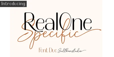 Real One Specific Font