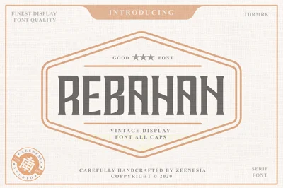 REBAHAN - Vintage Display Font