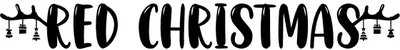 Red Christmas Font