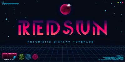 Red Sun Font
