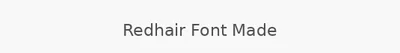Redhair Font Made