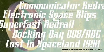 Redrail Superfast Font