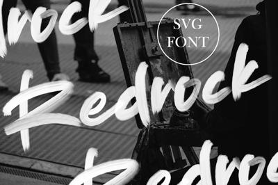Redrock - SVG Brush Font Free Download