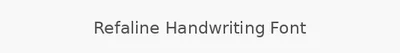 Refaline Handwriting Font