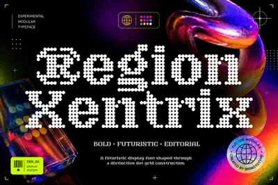 Region Xentrix – Futuristic Display Font