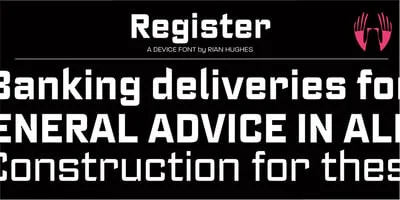 Register Font
