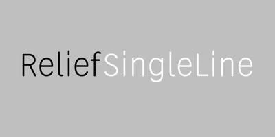 Relief SingleLine Font