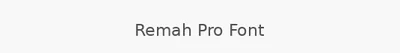 Remah Pro Font
