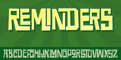 Reminders Font