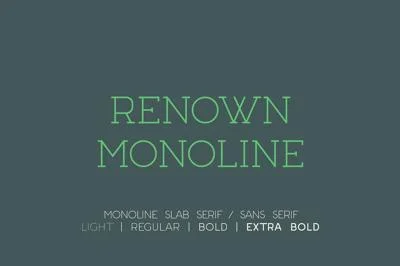 Renown Monoline Font Duo