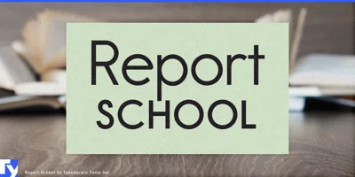 Report School Font