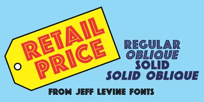 Retail Price JNL Font