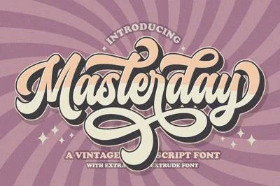 Retro Masterday - Vintage Font
