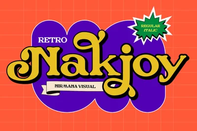 Retro Nakjoy - Branding Logo Font
