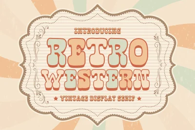Retro Western is a Western Font