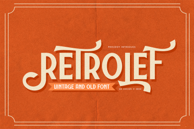 Retrolef - Vintage & 1980s Font