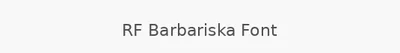 RF Barbariska Font