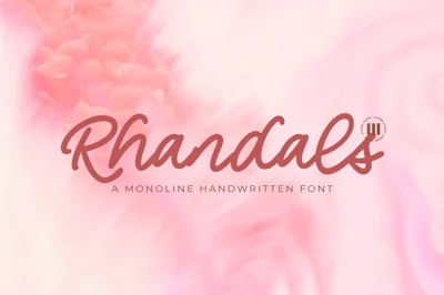 Rhandals | A Monoline Font