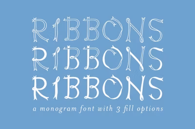Ribbons Monogram Font Free Download