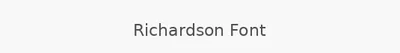 Richardson Font