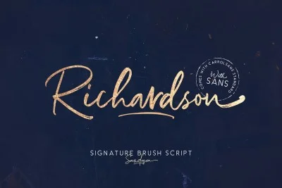 Richardson - Signature Brush Font Free Download