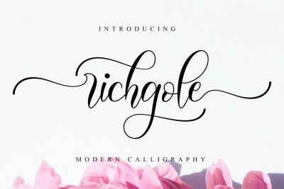 Richgole - Wedding Font