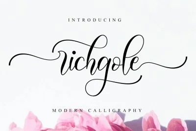Richgole - Wedding Font